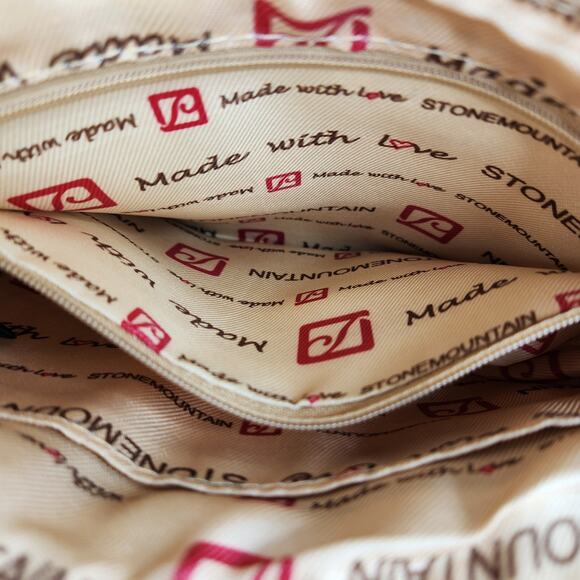 Stone Mountain Women's Crossbody Clutch Shoulder Linen Color Block Bag - Picture 6 of 14